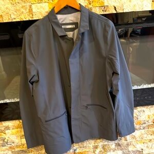 Men's QOR lightweight Full zip  Gray Jacket Medium